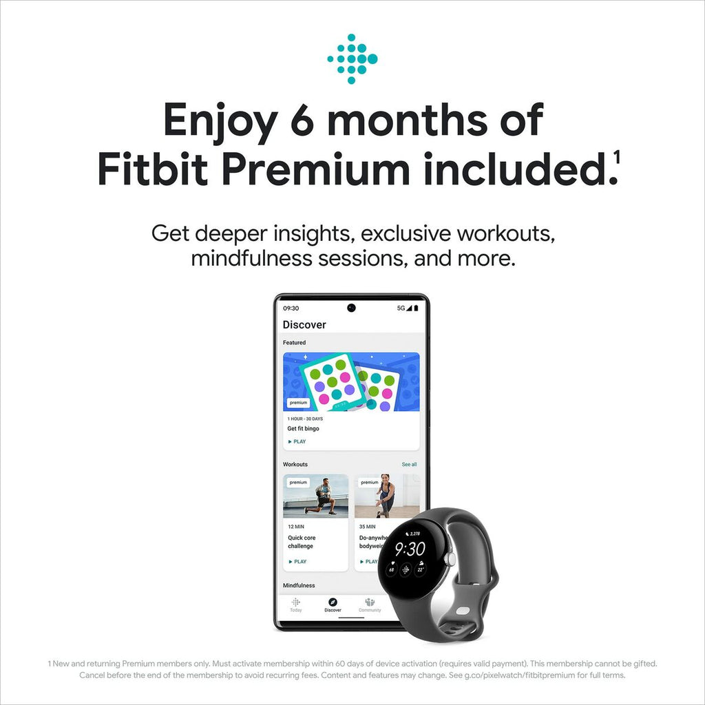 Smartwatch Google Grey Silver 1,2" 1,6"