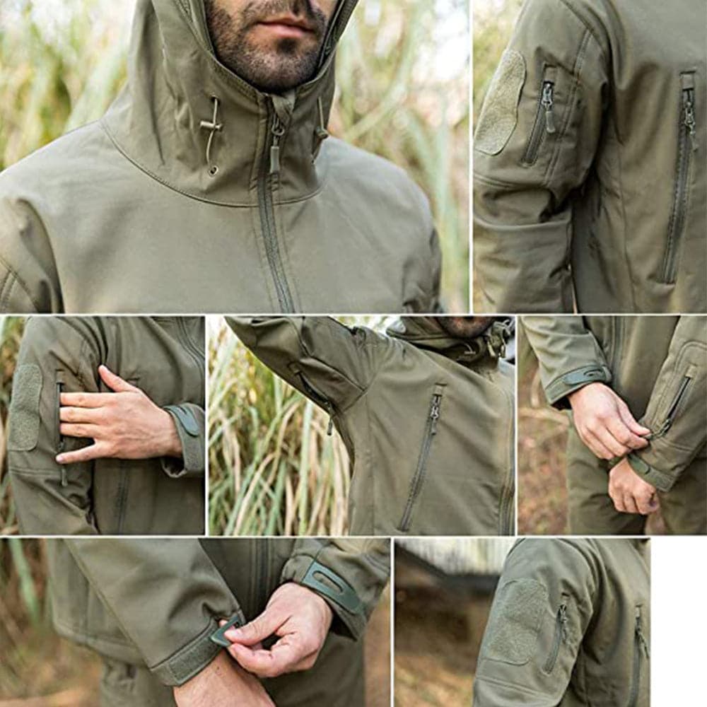 Army Outdoor Tactical Waterproof Softshell Fleece Jacket