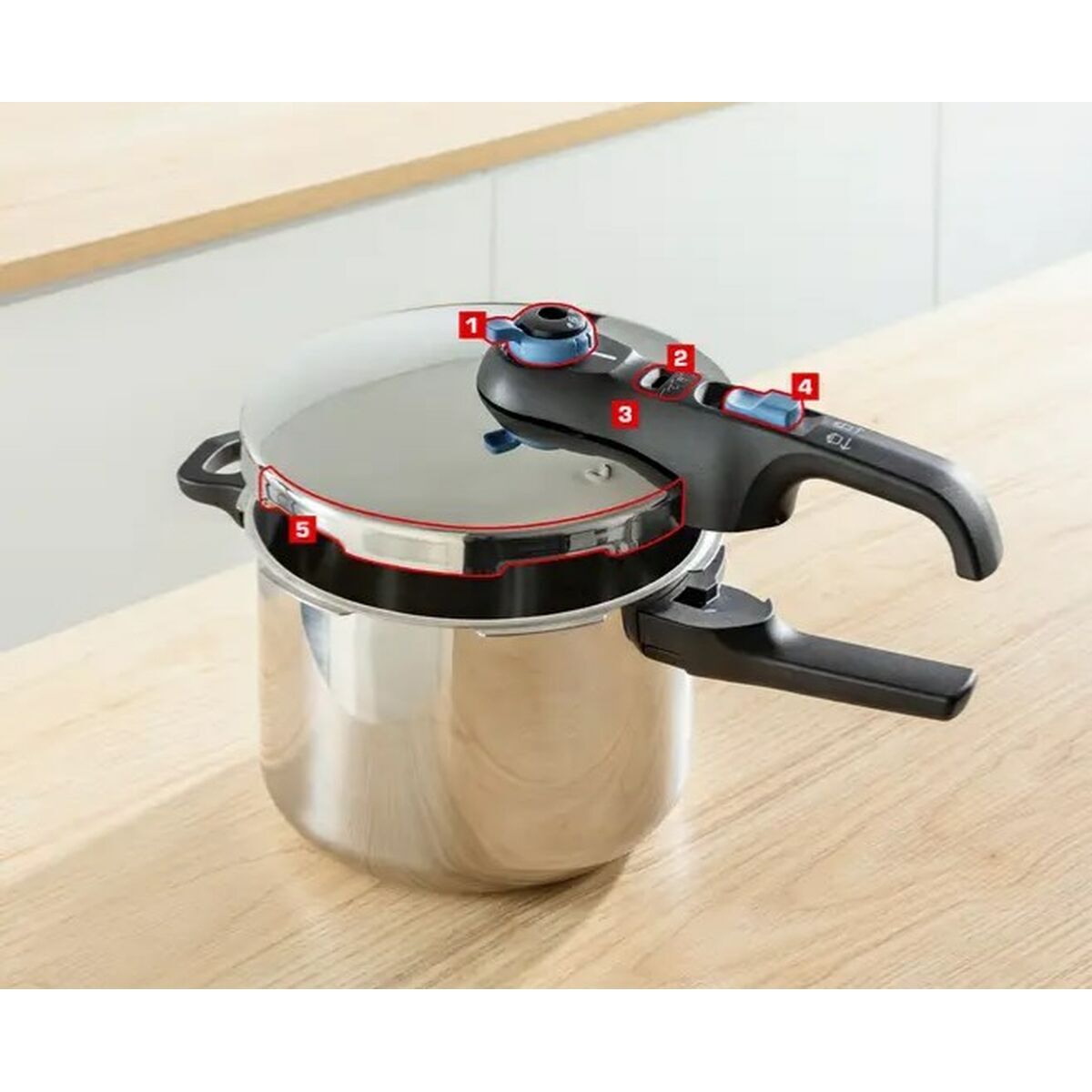 Pressure cooker Tefal TRENDY+    4+6L Stainless steel 6 L