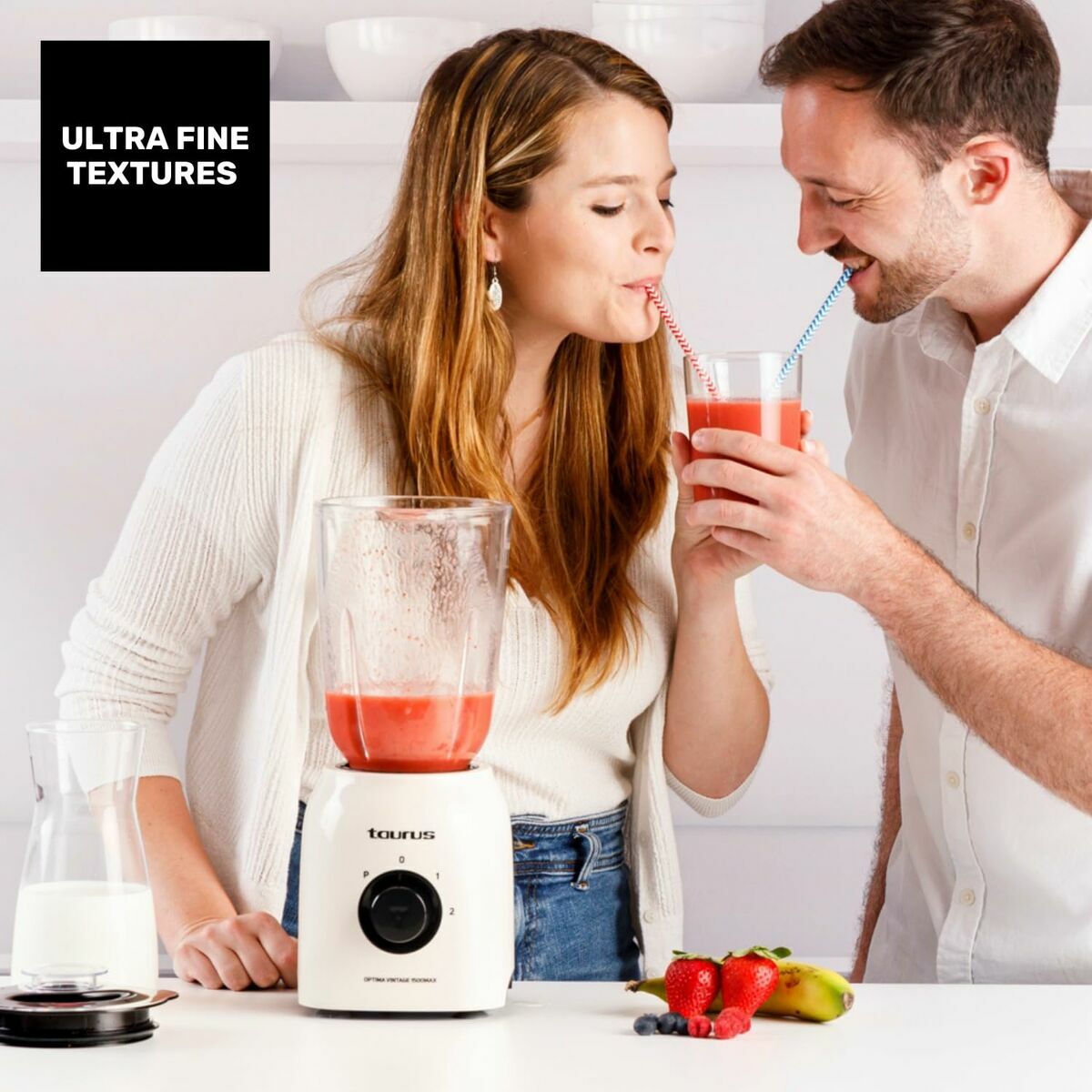 Cup Blender Taurus OPTIMA VINTAGE Cream 1,5 L