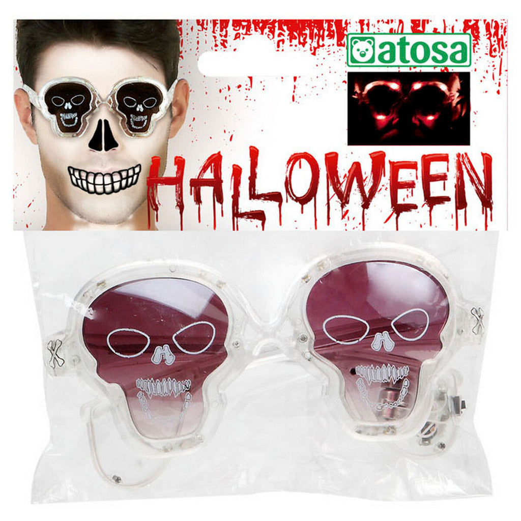 Glasses White Halloween-3
