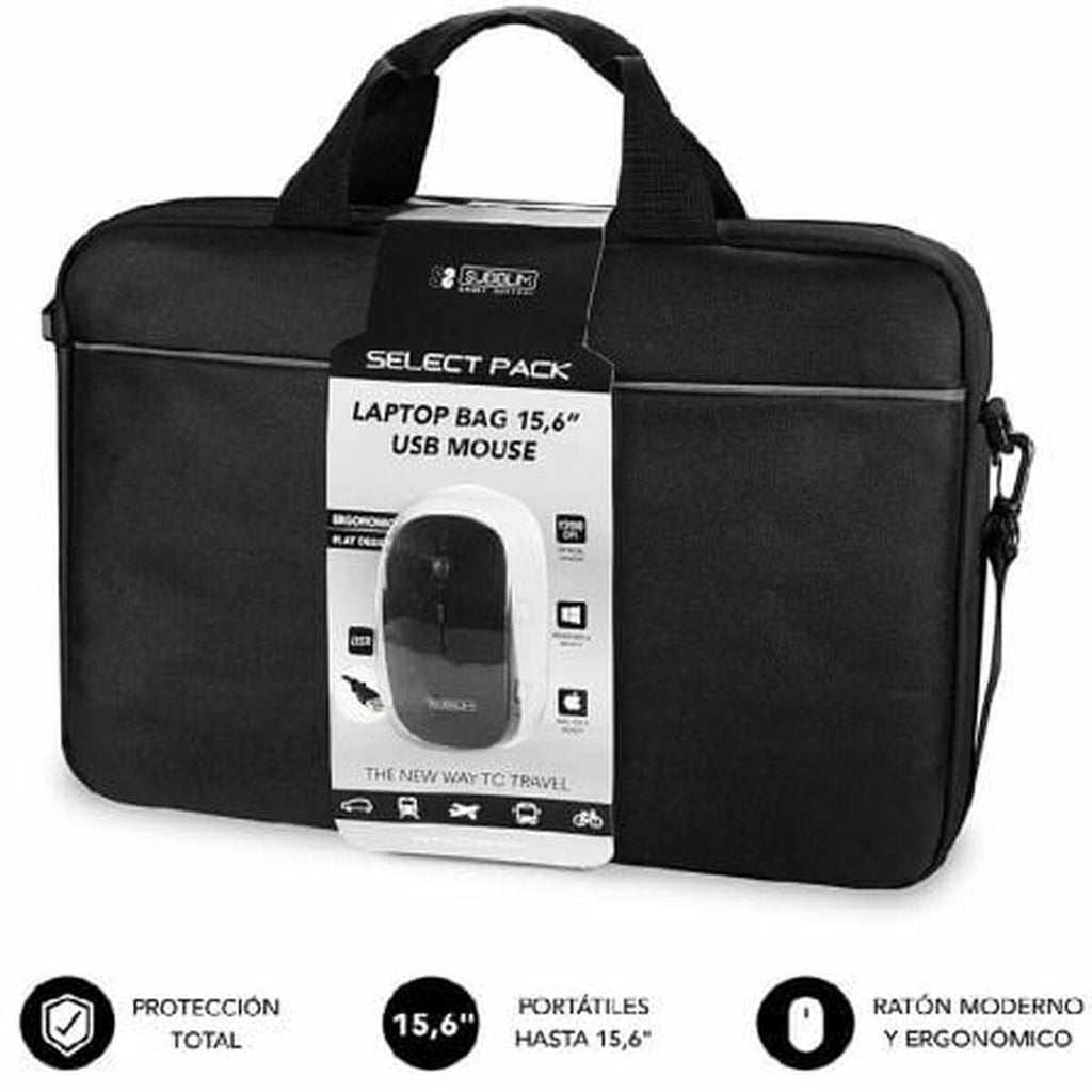 Laptop Case Subblim SUB-LB-2SP0001 Black 15,6"-1