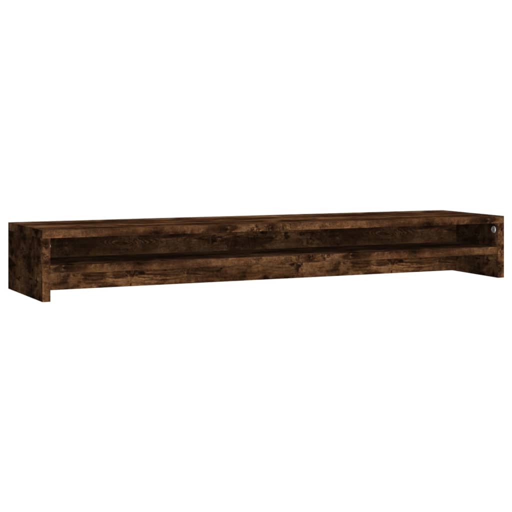 NNEVL Monitor Stand Smoked Oak 100x24x13 cm Engineered Wood