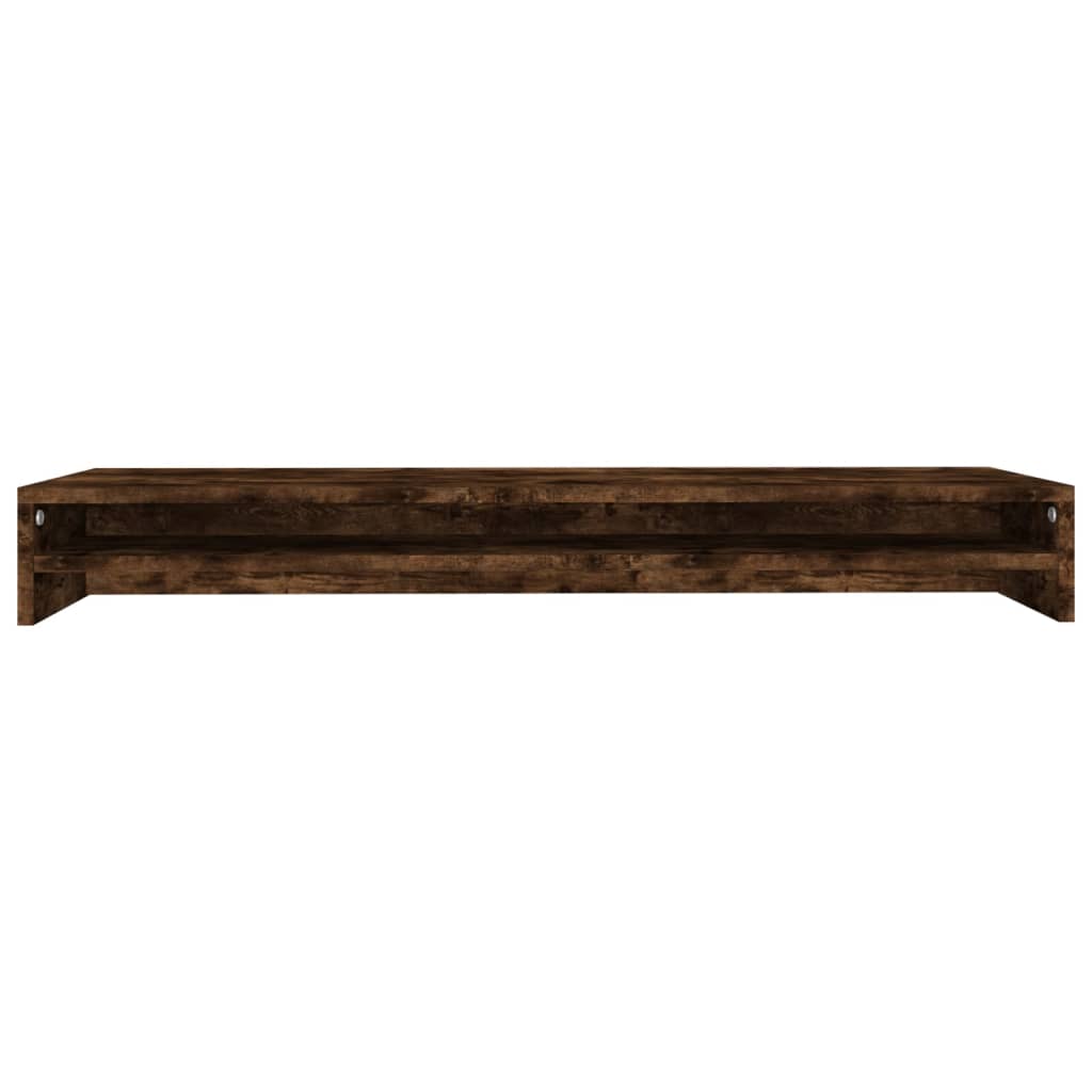 NNEVL Monitor Stand Smoked Oak 100x24x13 cm Engineered Wood