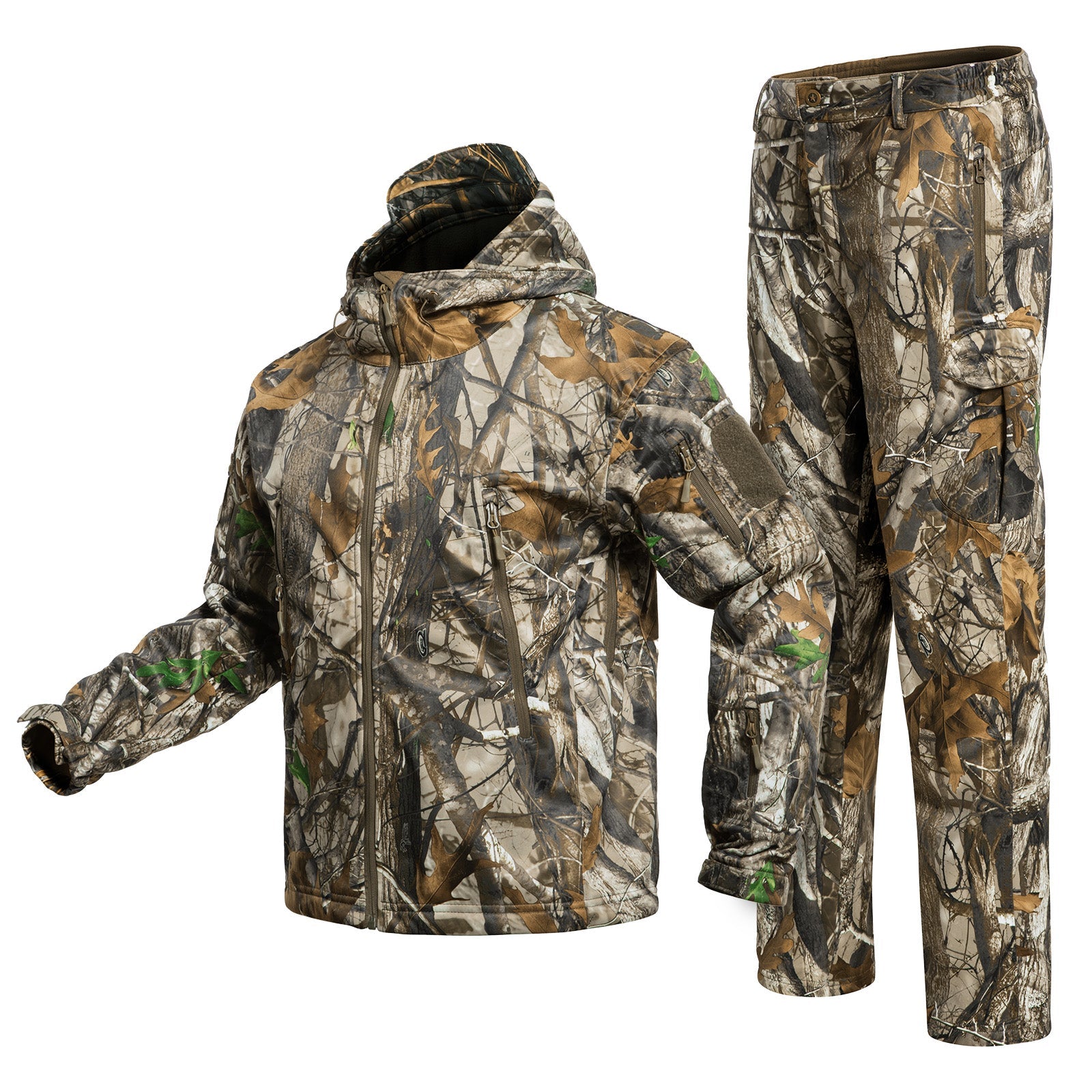 Quiet Hunting Clothes Suit Clothing Gear Camouflage Hoodie Jacket Pants