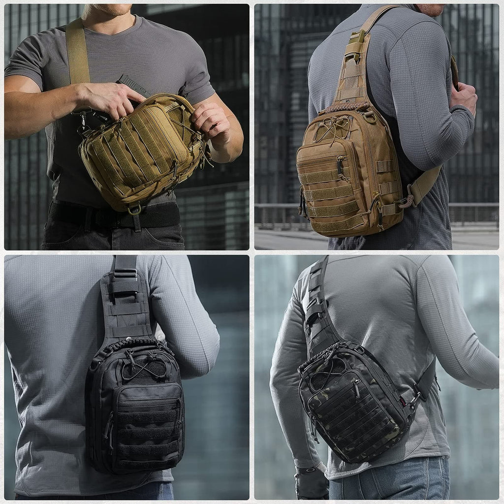 Military Anti-Cut Waterproof Tactical Range Sling Bag