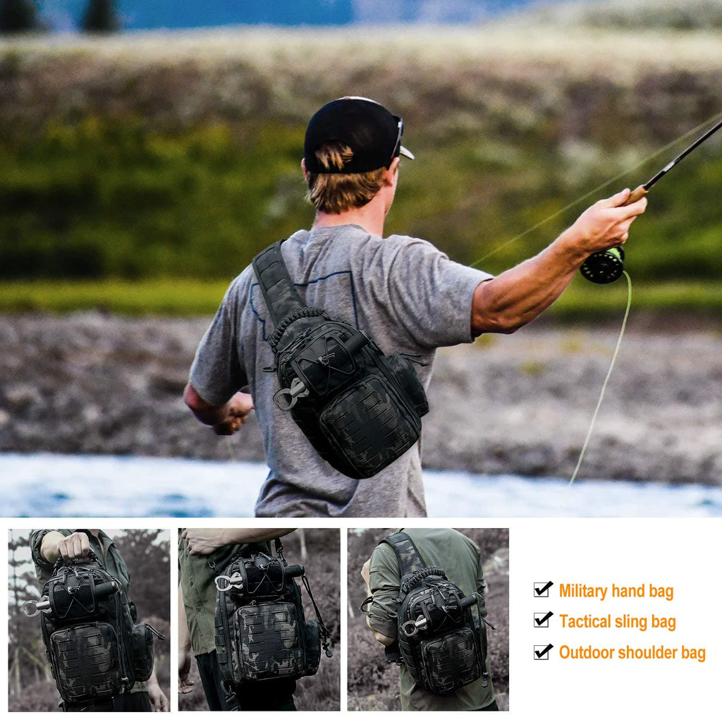 Upgrade Military Anti-Cut Waterproof Tactical Sling Bag