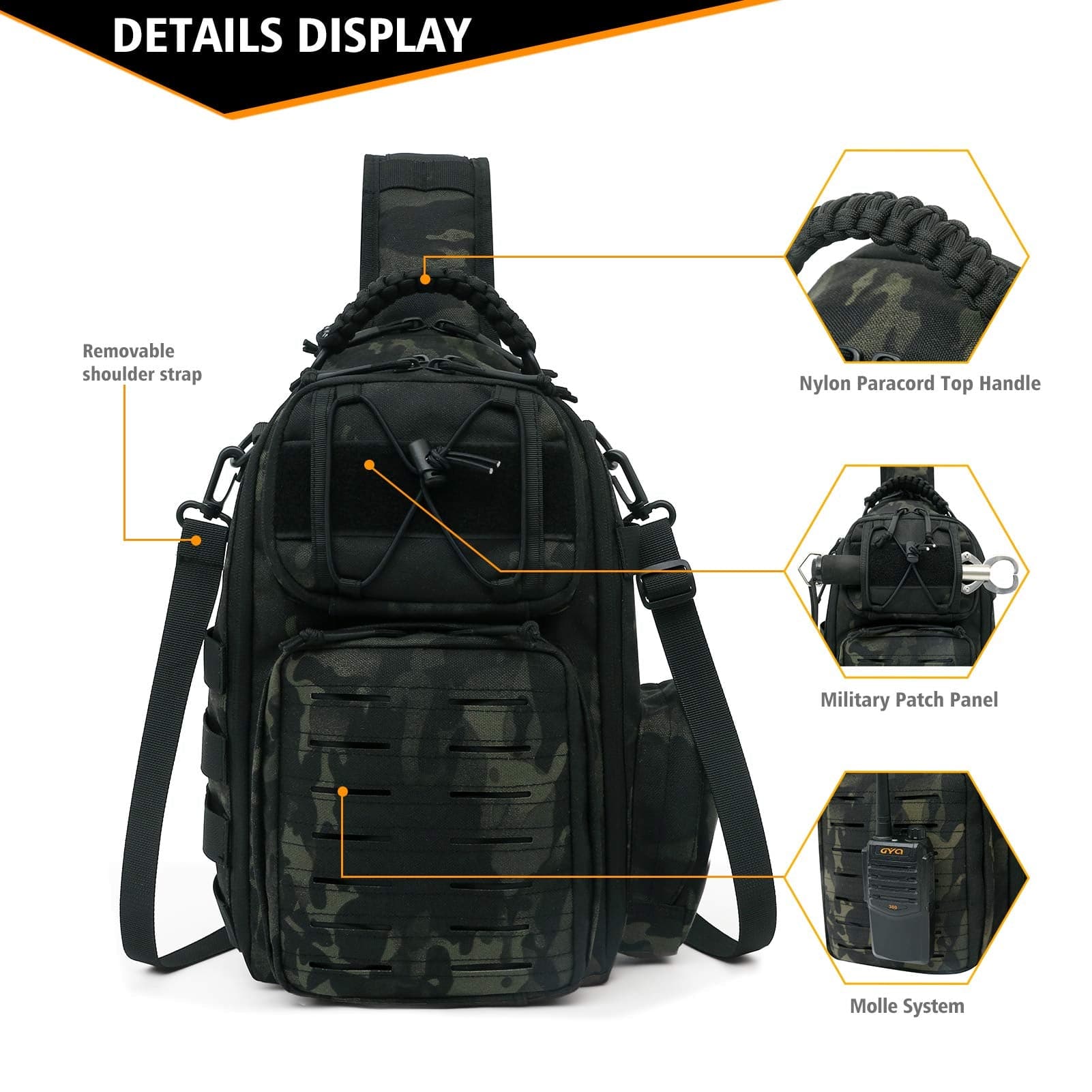 Upgrade Military Anti-Cut Waterproof Tactical Sling Bag