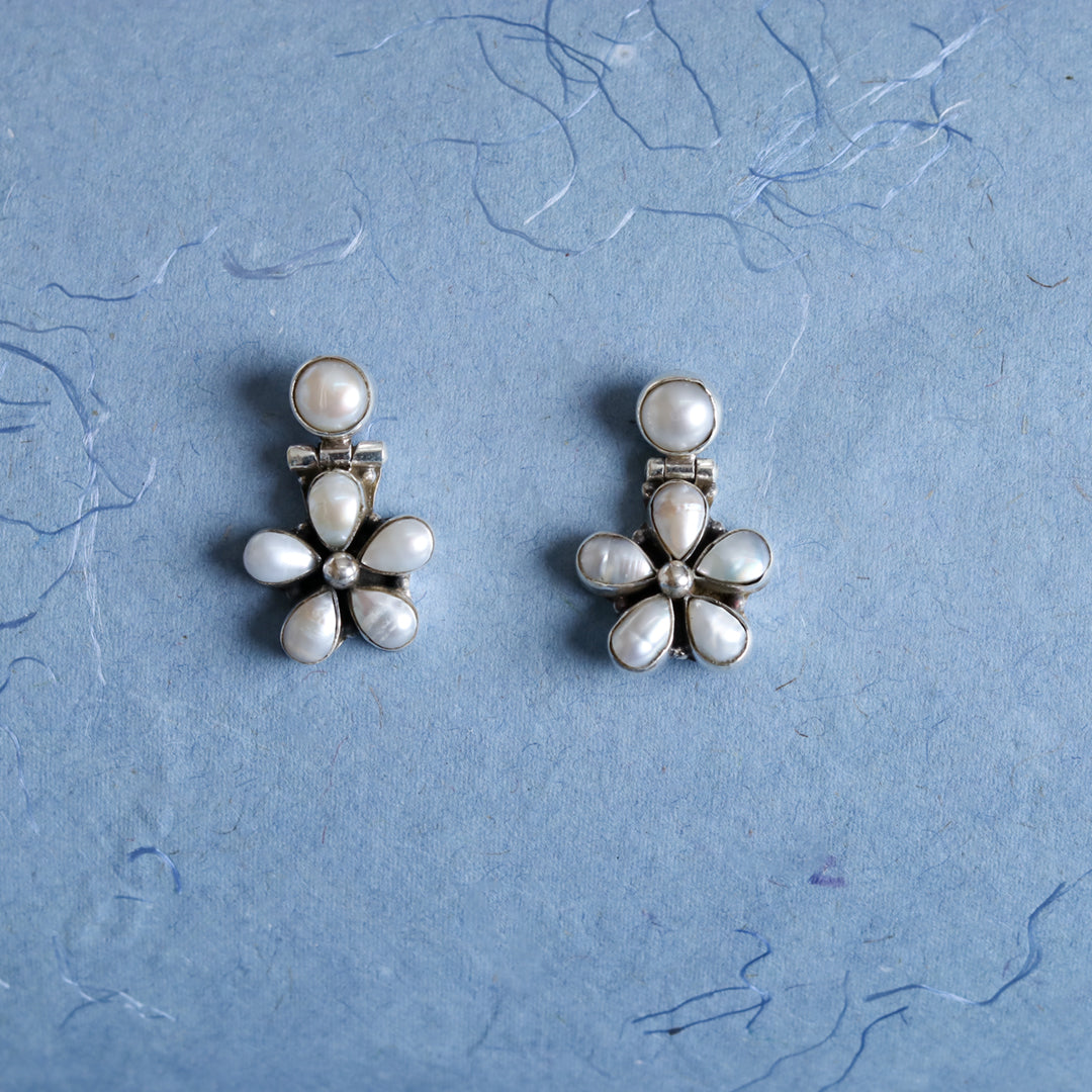Floral Pearl Earrings