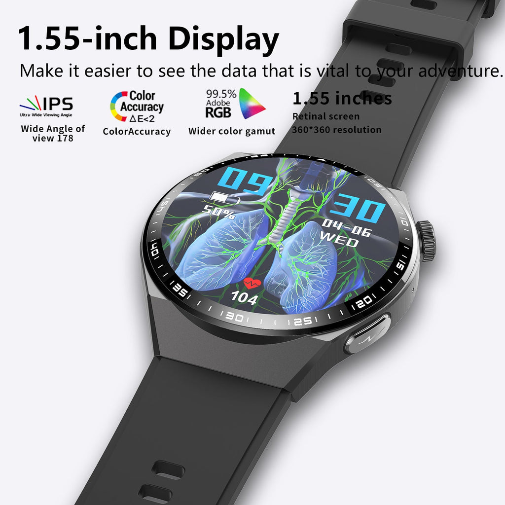 2025 New Accurate Measure ECG+PPG Smart Watch Men Full Touch Screen Sport Fitness Watches Bluetooth For Android ios Smartwatch-2