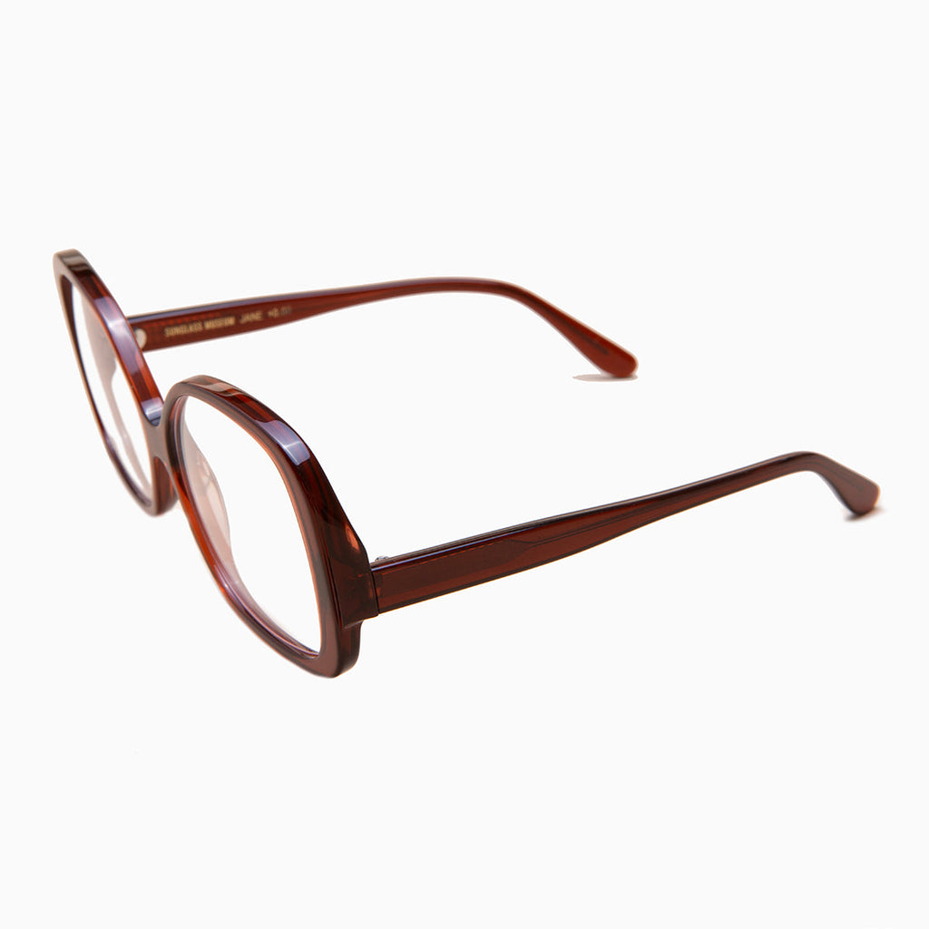 Maroon Square Blue Light Blocker Glasses - Jane-1