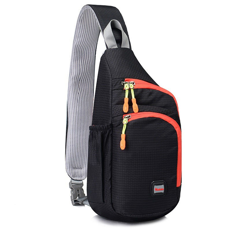 Waterproof Nylon Outdoor Sports Anti Theft Bag Climbing Hiking Cycling Bottle Holder Shoulder Cross Body Chest Bag-3