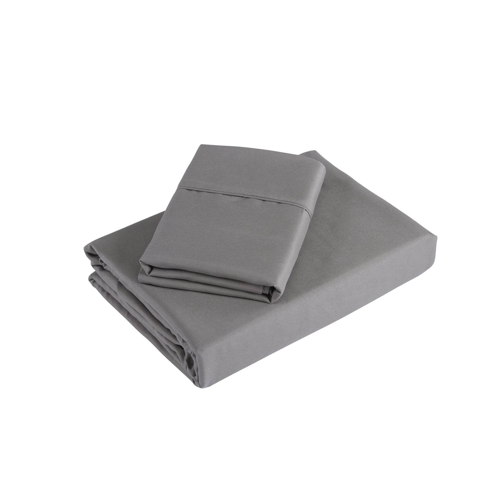 NNEDSZ Comfort 1200 Thread Count Sheet Set 4 Piece Ultra Soft Satin Weave Finish King Charcoal