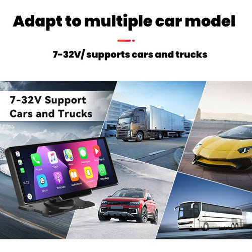 NNEDSZ 10.26" 4K Car Camera Carplay Android Car GPS Navigation Dashboard Video Recorder-2