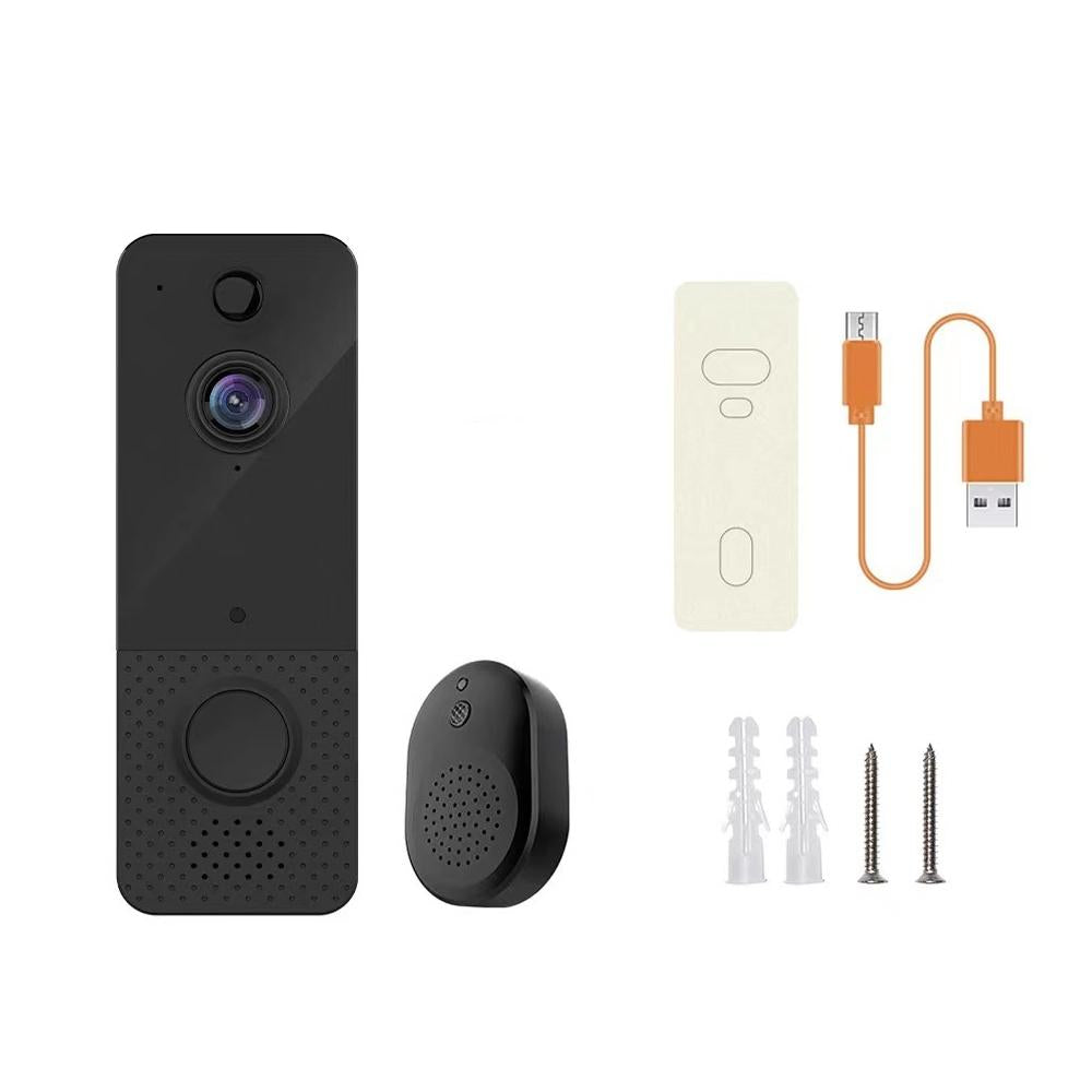 NNEDSZ Wireless Wifi Video Doorbell With Night Vision And Ai Recognition - 720P - 1800 Mah