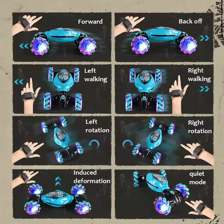 Remote Control Gesture Sensing RC Stunt Car (Ages 6+)-3